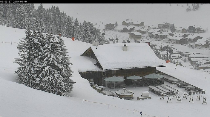 Lech, Oostenrijk - 4 januari 2019