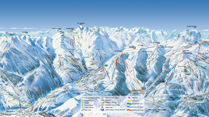 Pistekaart Val d’Allos – l’Espace Lumière Pistekaart Val d’Allos – l’Espace Lumière