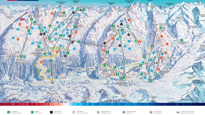 Pistekaart Obergurgl-Hochgurgl