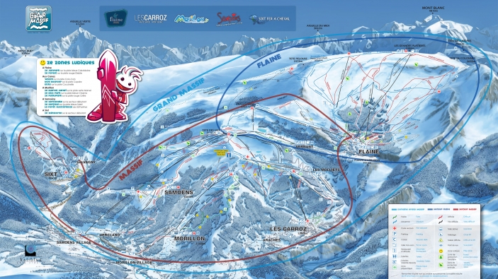 Pistekaart Le Grand Massif Pistekaart Le Grand Massif