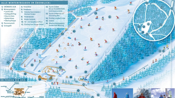 Pistekaart Skilift Grünberg Obsteig Pistekaart Skilift Grünberg Obsteig