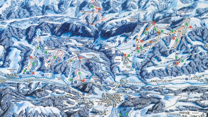 Pistekaart Skiregion Oberstaufen Pistekaart Skiregion Oberstaufen
