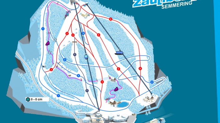 Pistekaart Zauberg–Semmering Pistekaart Zauberg–Semmering