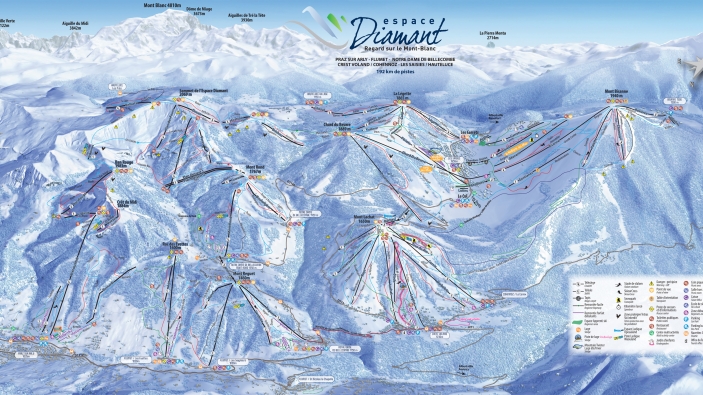 Pistekaart Espace Diamant Pistekaart Espace Diamant