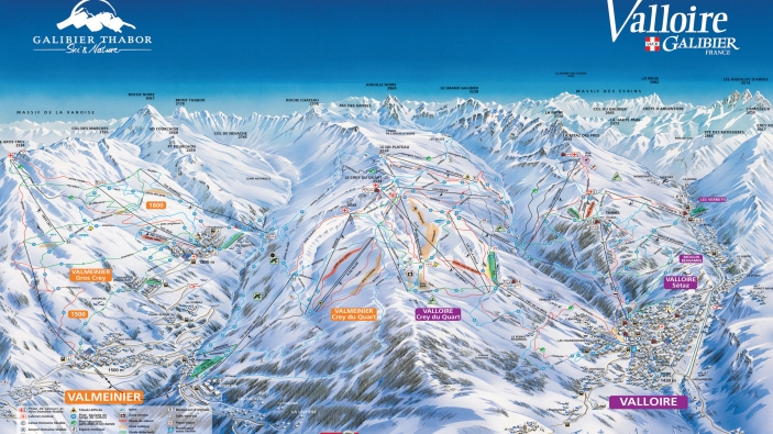 Pistekaart Galibier Thabor Pistekaart Galibier Thabor