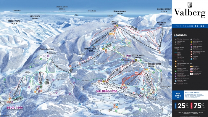 Pistekaart Valberg – Beuil Pistekaart Valberg – Beuil