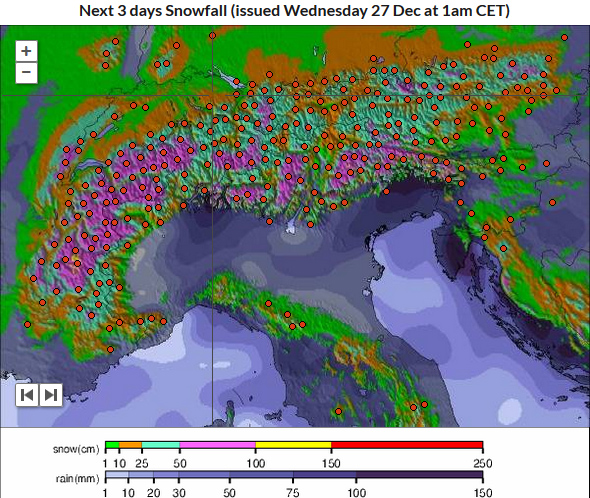 Bron: snow-forecast .com